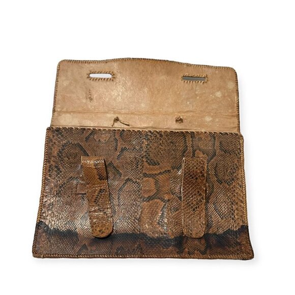 Vintage/Antique Snakeskin Leather  Briefcase - Picture 5 of 11